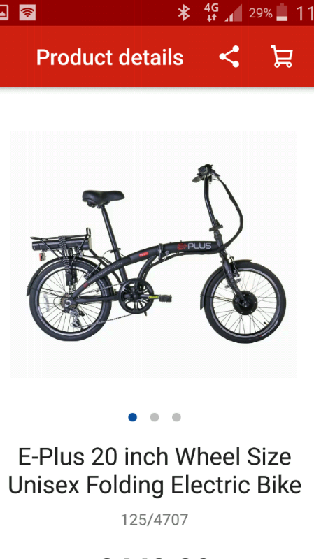 e plus city folder bike